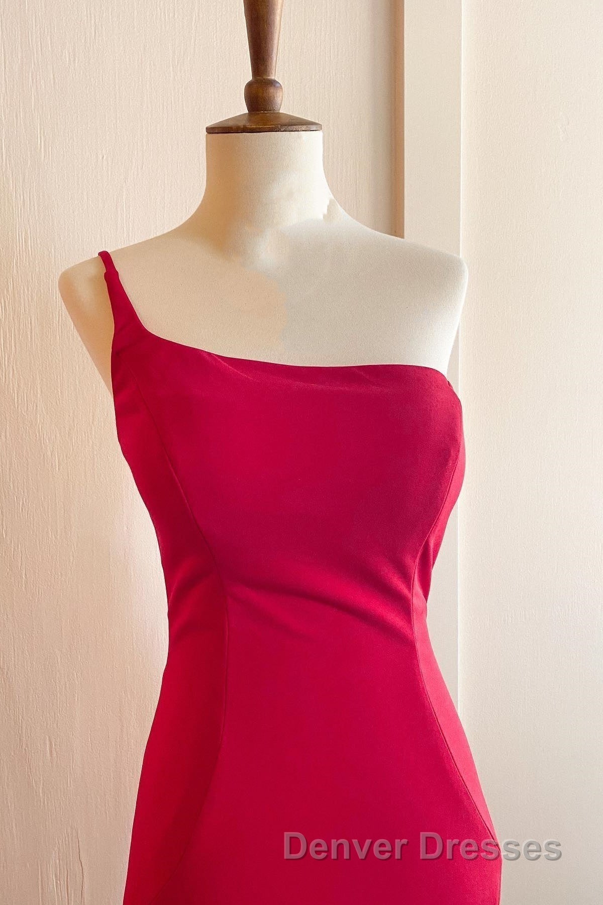 Simply Barbie Pink Mermaid One Shoulder Long Formal Dress Secondary image