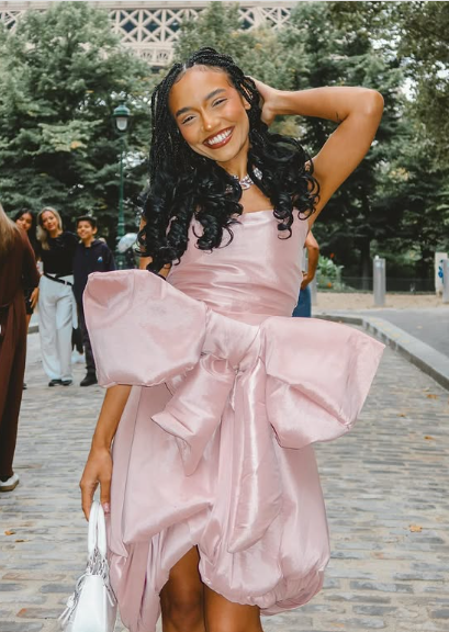 Design Pink Tube Top Bow Irregular 17Th Birthday Homecoming Dress Main image