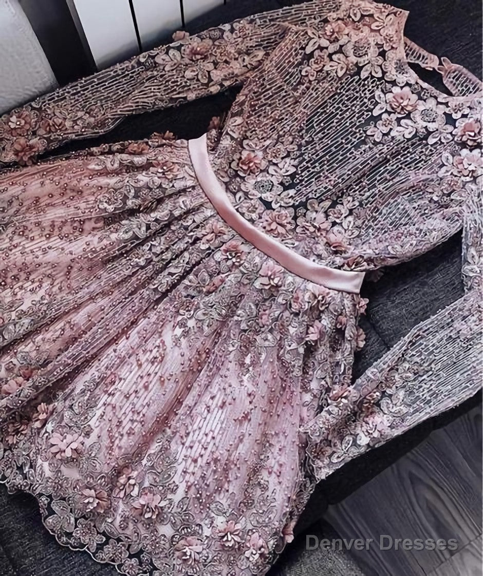 Cute Homecoming Dress, Pretty Graduation Dress, Pink Homecoming Dresses Main image