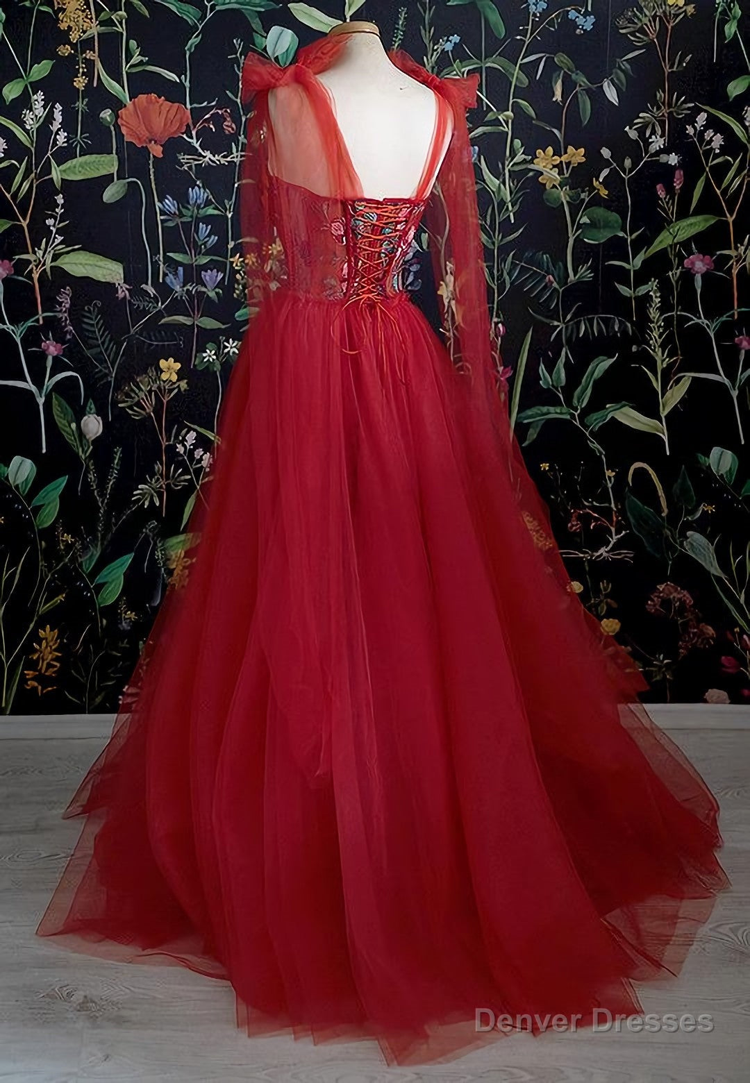 Gorgeous Red Long Evening Dress, Prom Dresses Secondary image