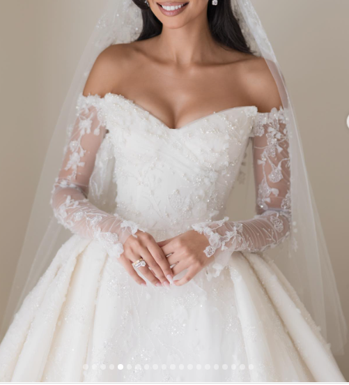 Dreamy Wedding Dress Ball Gown Off The Shoulder Lace Wedding Dresses Bridal Gowns