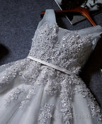 Cute A Line Tulle Lace Short Prom Dress, Homecoming Dress