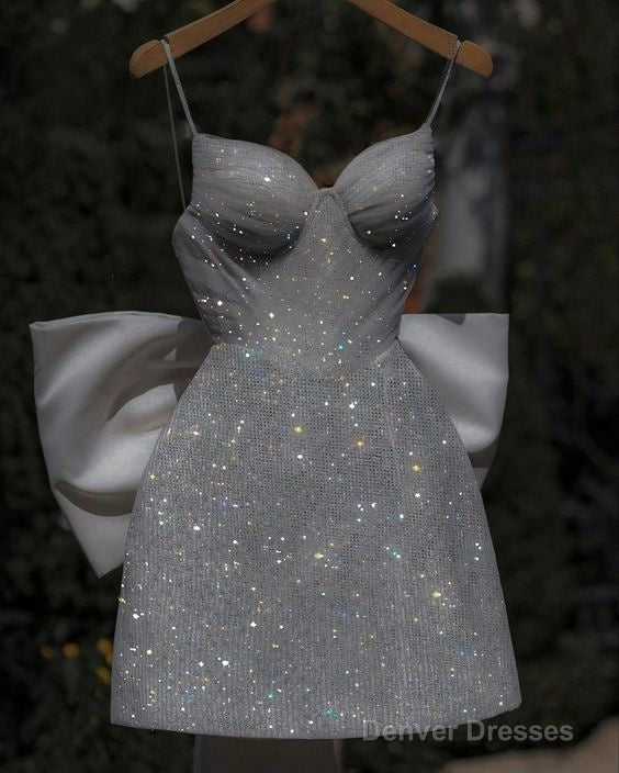 Elegant 17Th Birthday Dresses Shiny Birthday Outfits With Bowknot Main image