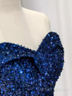 Elegant A Line Off The Shoulder Royal Blue Prom Dress Formal Evening Dress