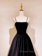 Elegant A-Line Spaghetti Straps Sleeveless Backless Long Prom Dress With Beading