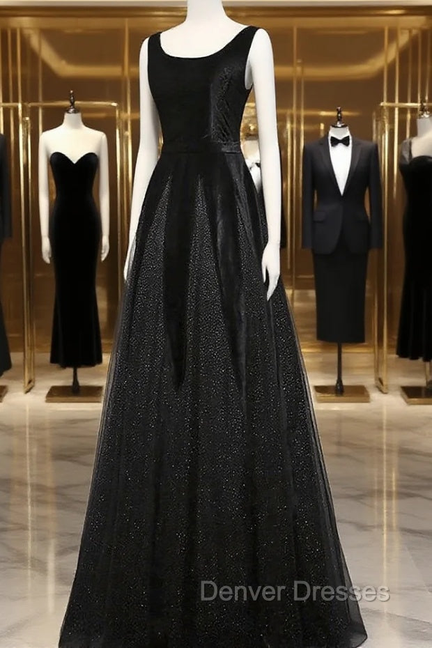 Elegant Black Velvet Cap Sleeves Evening Dress, Black Prom Dress Secondary image