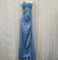 Elegant Blue Mermaid One-Shoulder Sequin Beaded Long Prom Dress Evening Dress
