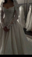 Elegant Bridal Dress Ball Gown Off The Shoulder White Lace Wedding Dresses Minimalist Bridal Gowns