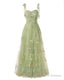 Elegant Embroidery Prom Dresses Sweetheart Spaghetti Straps A Line Party Dress Long Simple Formal Dress