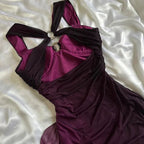 Affordable Dress Under $160||Elegant Gradient Navy Blue Sheath Spaghetti Straps Sparkling Chiffon  Prom Dress For Party