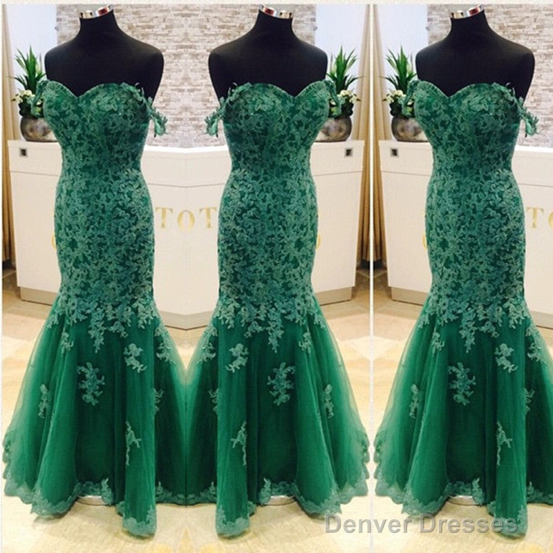 Elegant Green Lace Mermaid Evening Dresses Secondary image