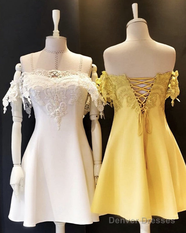 Elegant Homecoming Dresses Lace Off Shoulder Main image