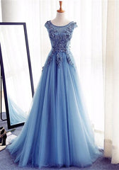 Elegant Illusion Sleeveless Lace Appliques A-line Lace-up Prom Party Gowns
