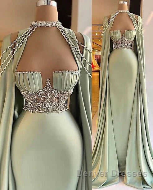 Elegant Long Mermaid Prom Dress, Unique Prom Dress Secondary image