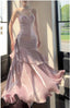 Elegant Mermaid Spaghetti Straps Blue Satin Long Prom Dress Party Dress 21St Birthday Outfits Graduation Dress