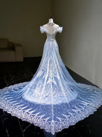 Elegant Mermaid Strapless  Long Prom Dress