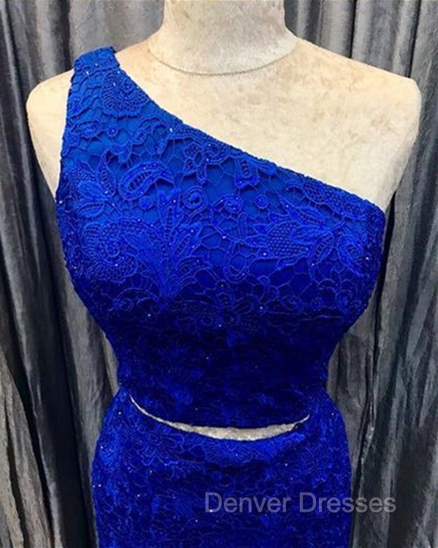 Elegant One Shoulder Homecoming Dress Two Piece Prom Short Dress