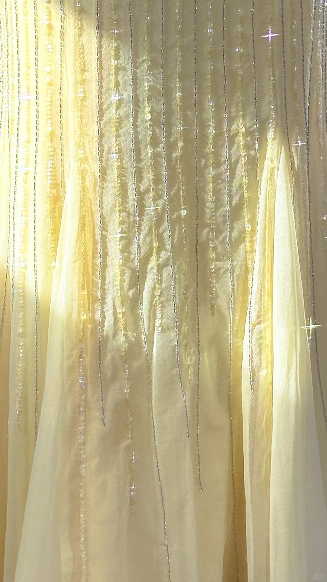 Elegant Pale Yellow Mermaid Strapless Backless Beaded Chiffon Long Prom Dress Evening Dress