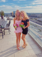 Elegant Pink Short Party Dress Short Prom Dress Homecoming Dress
