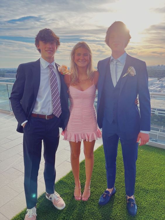 Elegant Pink Short Party Dress Short Prom Dress Homecoming Dress