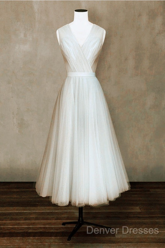 Elegant Pleated Tulle Midi Prom Party Dress