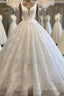 Elegant Prom Dress Ball Gown Stunning Beading Wedding Dress