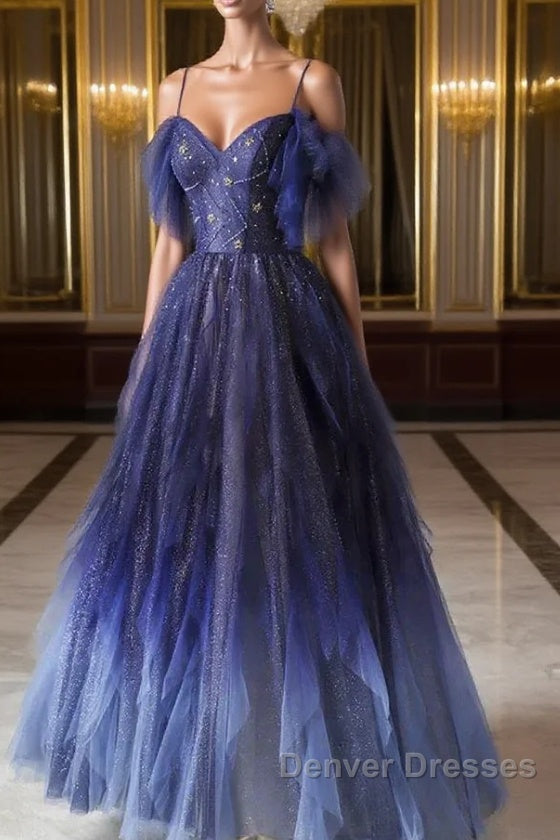 Elegant Purple Stars A-Line Prom Dress Love Elegant Purple Star Lolita Main image