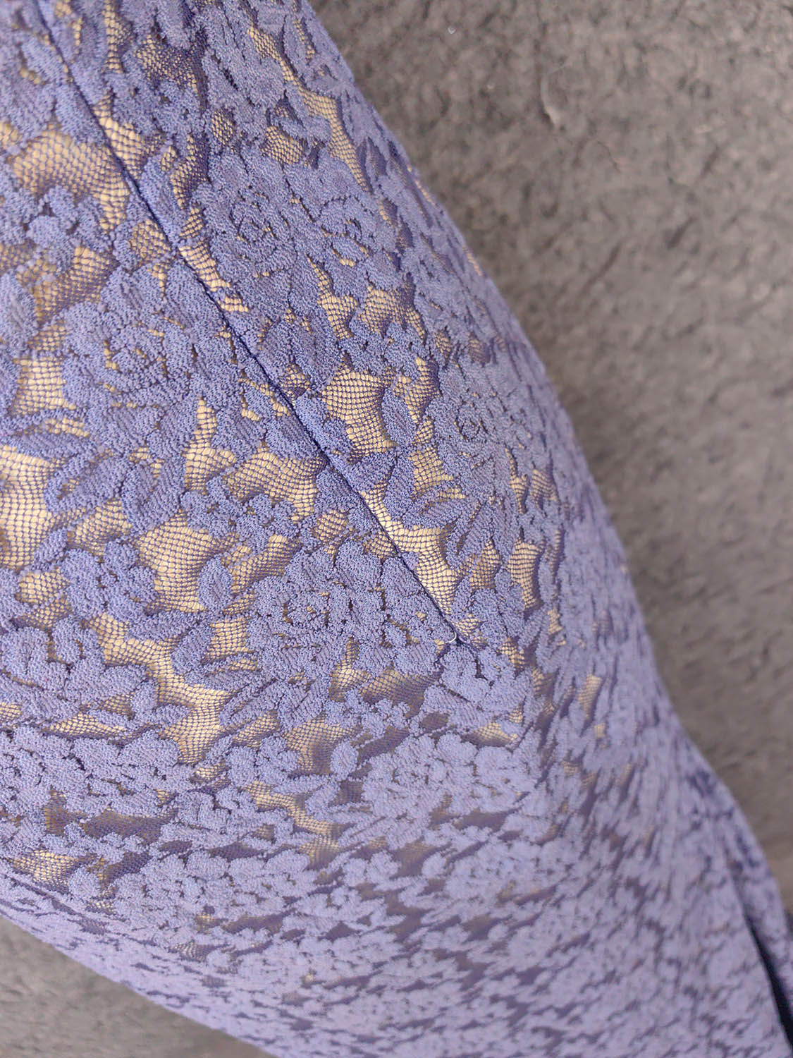 Elegant Purple Sweetheart Neck Split Lace Long Prom Dress Evening Dress