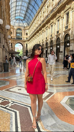 Elegant Red Off-The-Shoulder Waisted 17Th Birthday Homecoming Dress