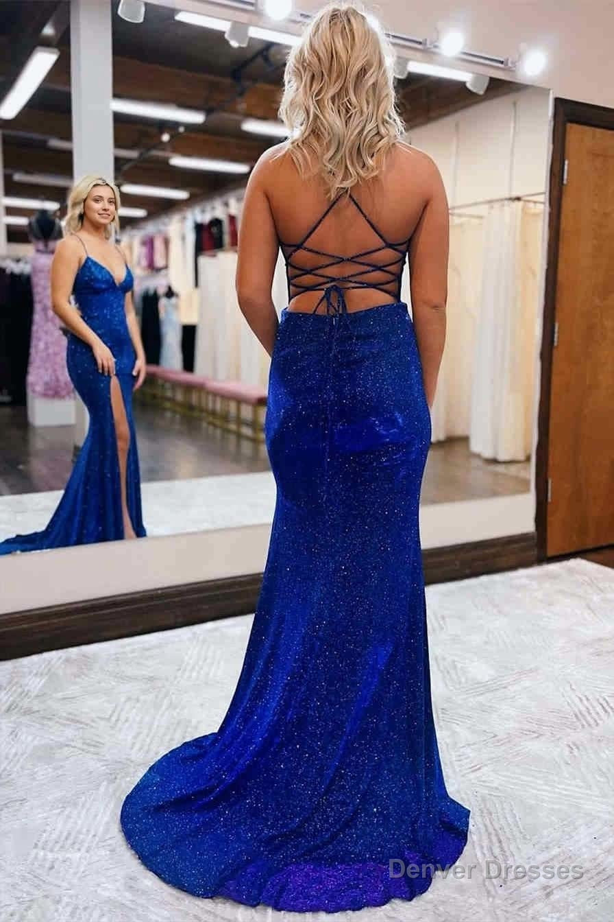 Elegant Royal Blue Mermaid Long Party Dress Secondary image