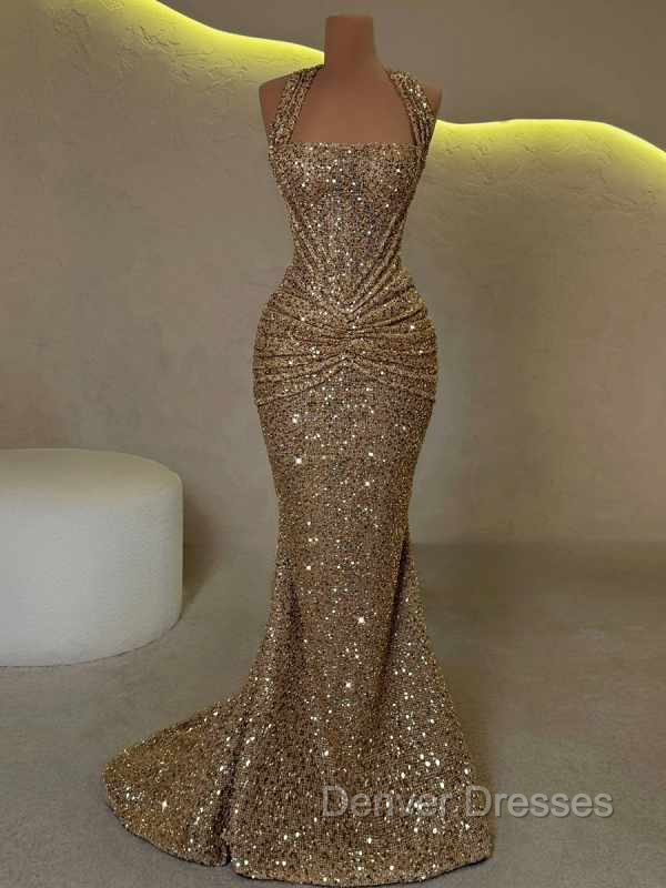 Elegant Sheath Straps Pleated Sweep Train Corset Prom Dress Main image