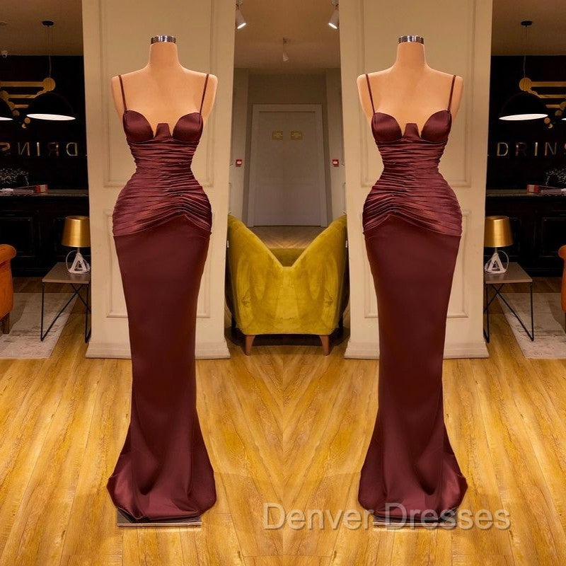 Elegant Spaghetti-Straps Mermaid Evening Party Gowns Long Prom Dress Secondary image