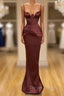 Elegant Spaghetti-Straps Mermaid Evening Party Gowns Long Prom Dress