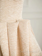 Elegant Sweetheart Neck Satin Long Prom Dress Ball Gown