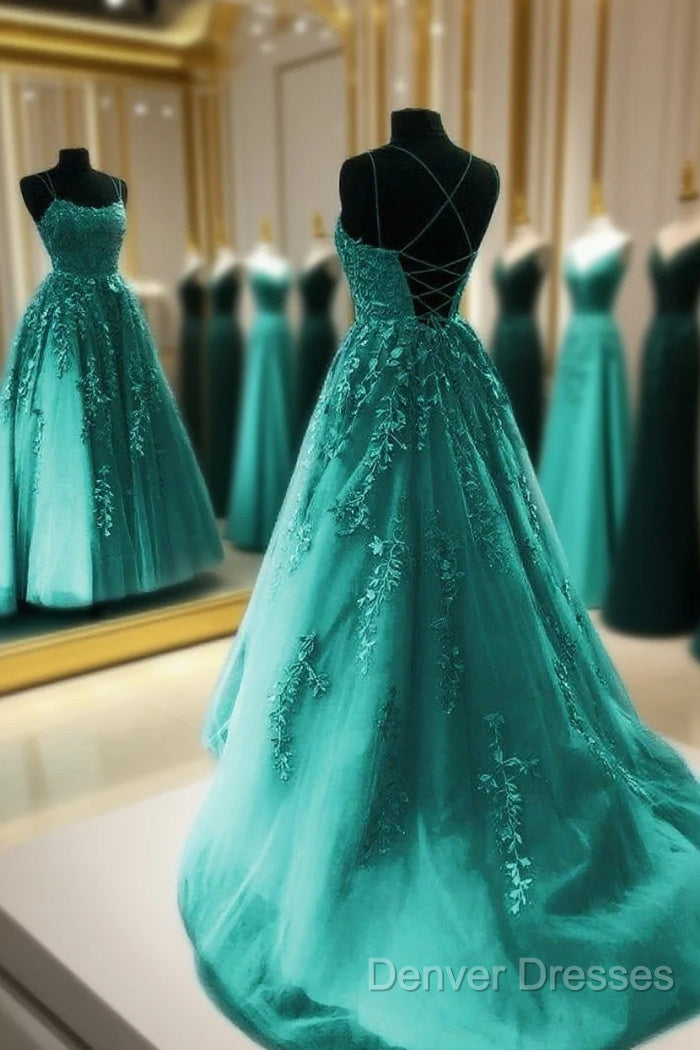 Elegant Tulle And Lace Prom Dress With Appliques