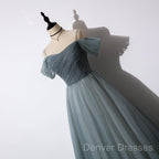 Elegant Tulle Long A Line Prom Dress, Evening Dress