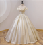 Elegant Vintage One-Shoulder Ruffle Shiny Satin Ball Gown Evening Dress Sweet 16 Dress