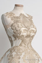 Elegant White Homecoming Dress Knee-Length With Lace