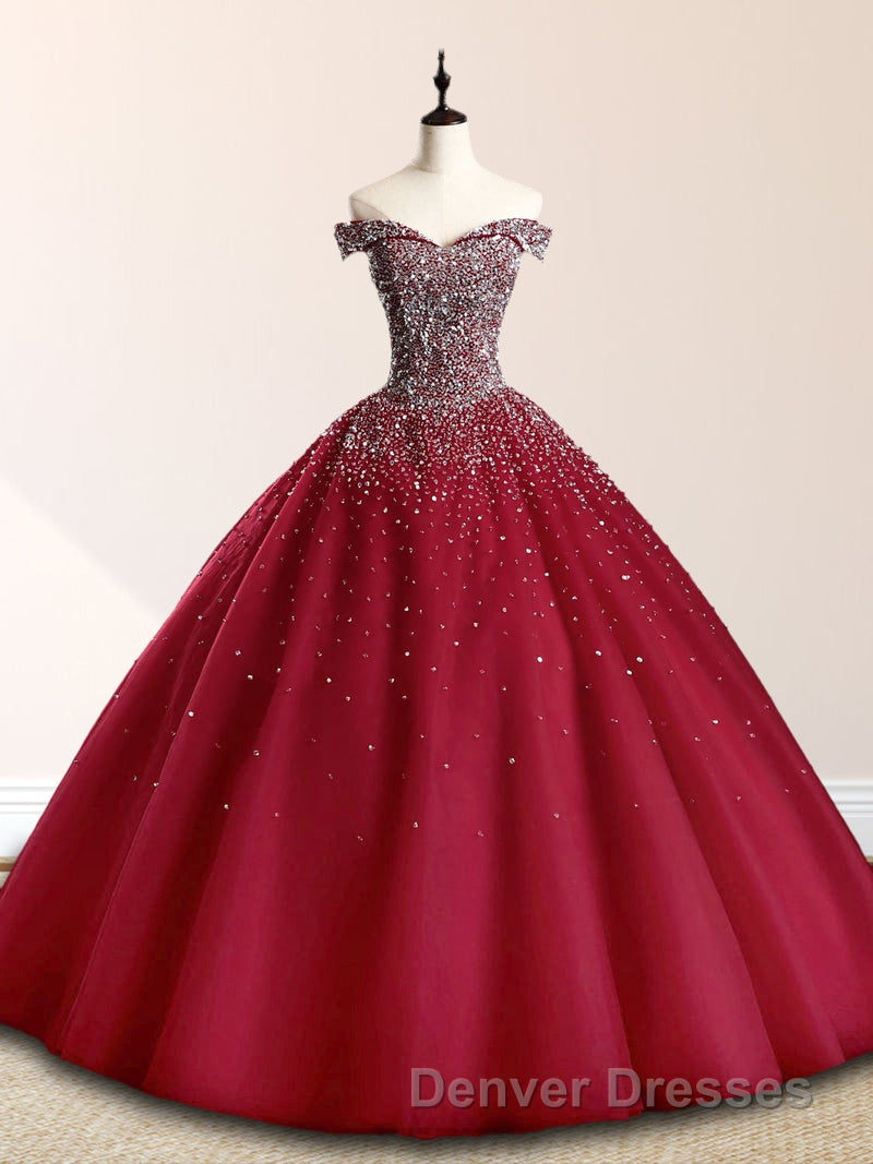 Emerald Green Sequin Prom Dress Beaded Quinceanera Dress