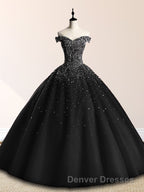 Emerald Green Sequin Prom Dress Beaded Quinceanera Dress