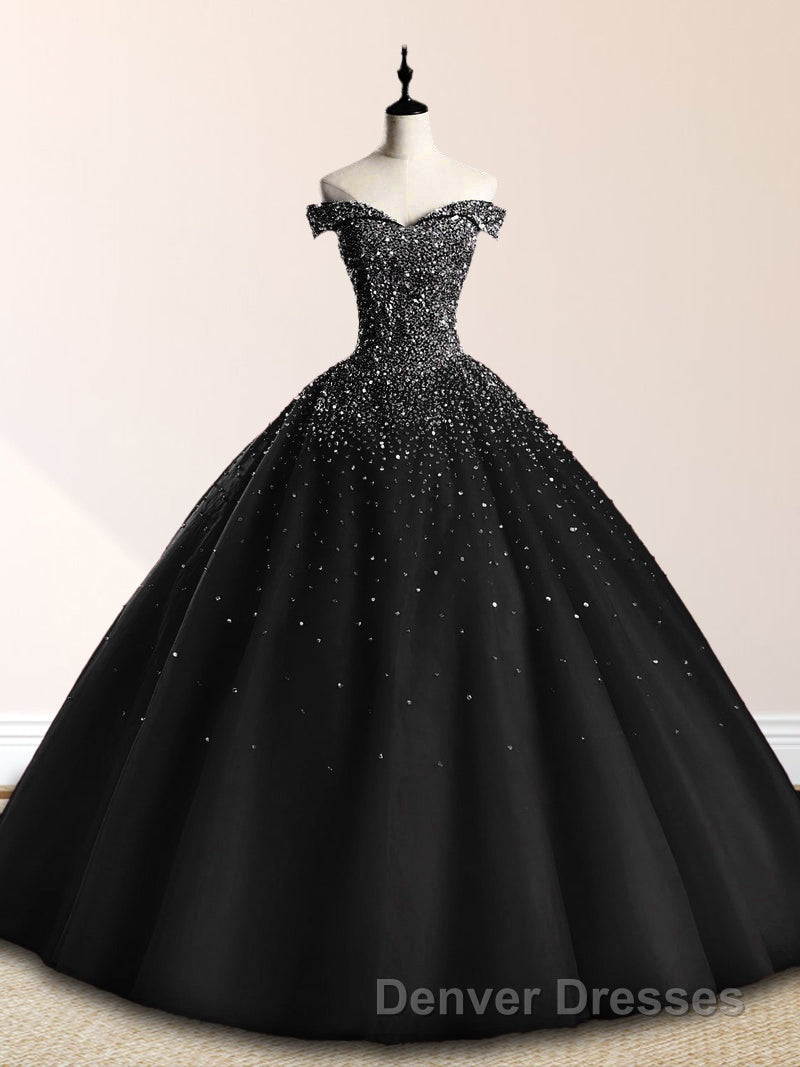 Emerald Green Sequin Prom Dress Beaded Quinceanera Dress