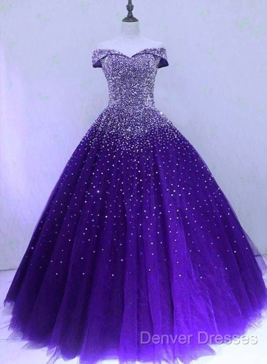 Emerald Green Sequin Prom Dress Beaded Quinceanera Dress, Sweet 16 Dress