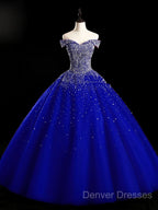 Emerald Green Sequin Prom Dress Beaded Quinceanera Dress, Sweet 16 Dress