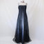¥ââ€?Empire Dress Vintage Silver And Black Glitter Ombre Beaded High-Waisted Long Tulle Prom Dress Evening Dress Party Dress