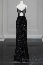 Evening Gown Sexy Dress Formal Floor Length Sleeveless Strap Sequined With Bow(S) Crystals