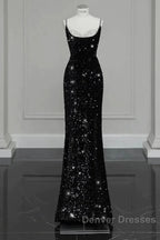 Evening Gown Sexy Dress Formal Floor Length Sleeveless Strap Sequined With Bow(S) Crystals
