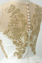 Fabulous White Homecoming Dress Jewel Knee-Length Lace Appliques