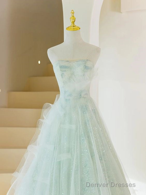 Fairy A Line Sweethart Long Mint Green Prom Dresses 22Th Birthday Outfit Secondary image