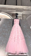 Fairy Ball Gown Straps Pink Prom Dresses 22Th Birthday Outfit