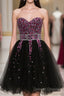 Fancy Sweetheart Lace-Up Short Homecoming Dress With Beading